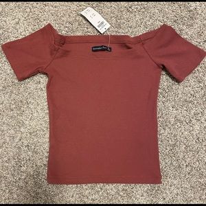 Abercrombie & Fitch Off the Shoulder Crop Top